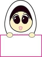 Muslim Girl Clip Art N8