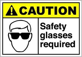 Safety Goggles Sign Clip Art