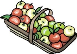 Apple Basket Clip Art Free