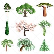 Tree Silhouette Clip Art N34