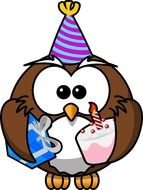 Party Owl Clip Art N7