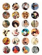 Women Mexican Dancers Clip Art