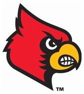logo with a red eagle head