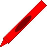 Red Crayon Clip Art N18