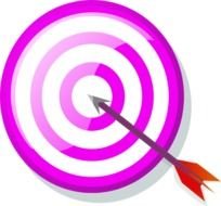 Target With Arrow Vector Clip Art