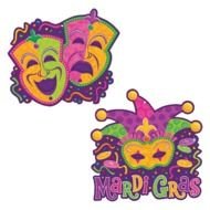 Mardi Gras Happy Sad Masks N2