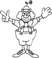 Clown Coloring Pages N3