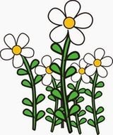 Cartoon Flower Garden Clip Art N3