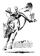 Bucking Horse Coloring Pages