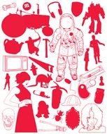 Painter Silhouettte drawing