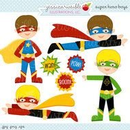 Cute Superhero Clip Art N10