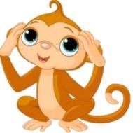 Cartoon Baby Monkey N20