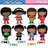 Girl Superhero Clip Art N35