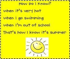 Summer Poems That Rhyme For Kids