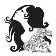 Retro Lady Digital Stamp Digistamp 70s By LillysDigitalGarden pound100
