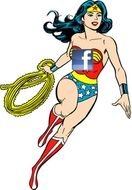 Wonder Woman Comic drawing