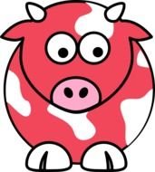 Cute Cow Cartoon Clip Art N3