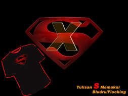 Superman and x Logo drawing
