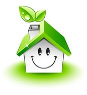 green House Cleaning Logo drawing