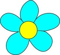 Blue Flower Clip Art N85