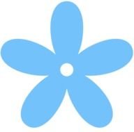 Blue Flower Clip Art N86
