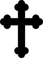 Black Cross Clip Art N6