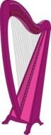 Harp Clip Art drawing