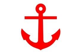Red Anchor Clip Art N15