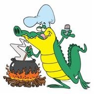 Alligator Cartoon Clip Art N58