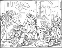 Jesus Heals Coloring Pages