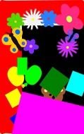 colorful graphic elements for clipart