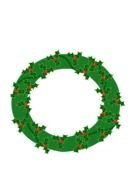green Christmas wreath