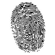 Fingerprint Clip Art drawing