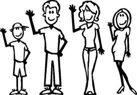 Stick Figure Family N18