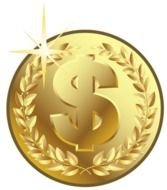 Gold Coin dollar drawing