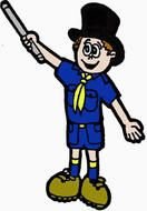 Cub Scout Cartoon as a graphic illustration