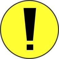 Yellow Warning Clip Art
