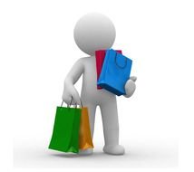 3D People Shopping drawing