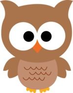 cute brown Owl drawing