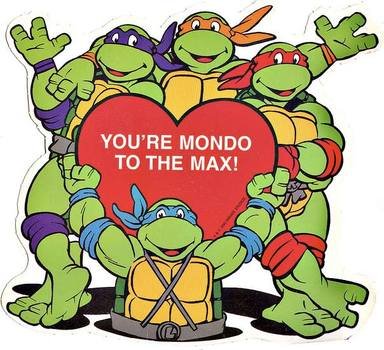 Ninja Turtle Valentines Day Cards