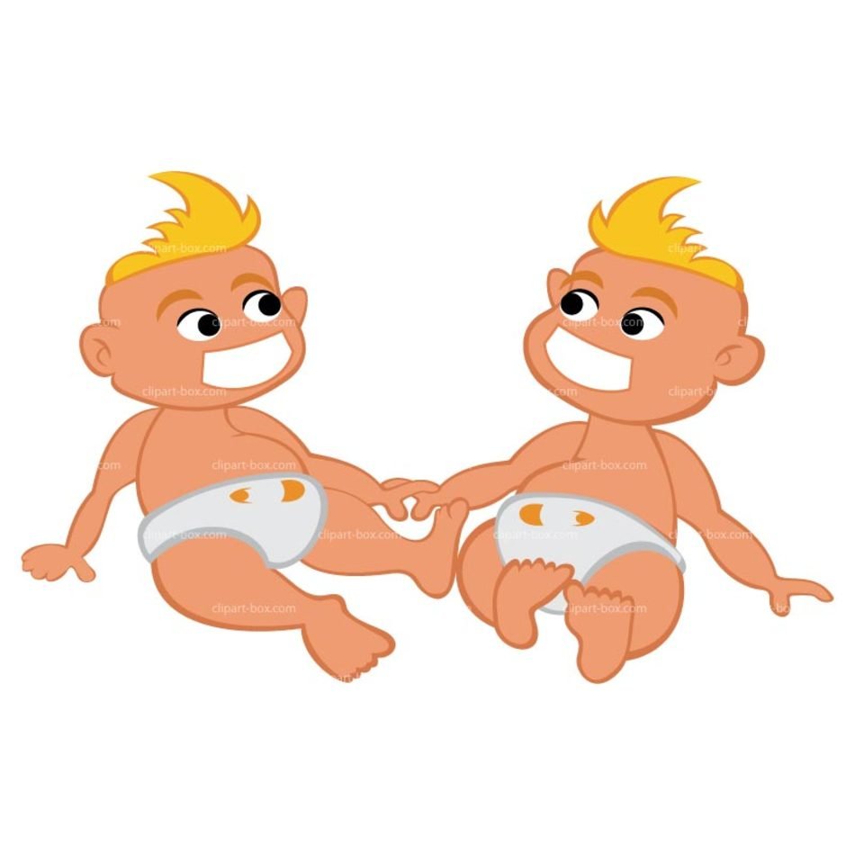 Cartoon Baby Twins N2