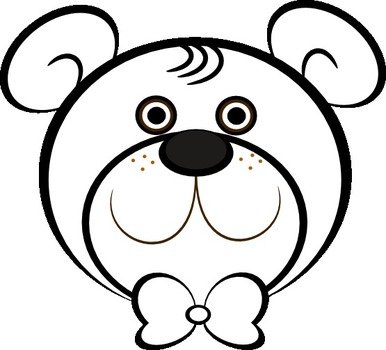 Teddy Bear Clip Art Black And White N22