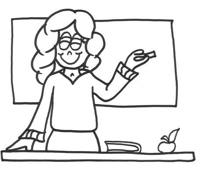 Teacher Coloring Pages N3