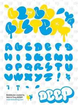 Graffiti Alphabet Bubble Letters Printable