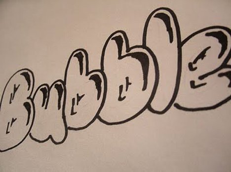 How To Draw Graffiti Bubble Letters