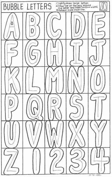 How To Make Bubble Letters