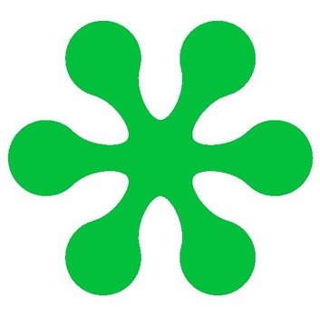 Green Flower Clip Art N30