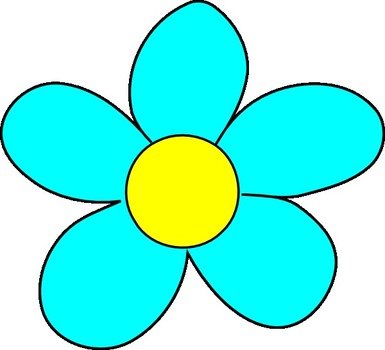 Blue Flower Clip Art N85