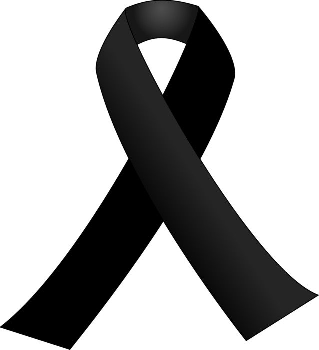Black Cancer Ribbon Clip Art N9