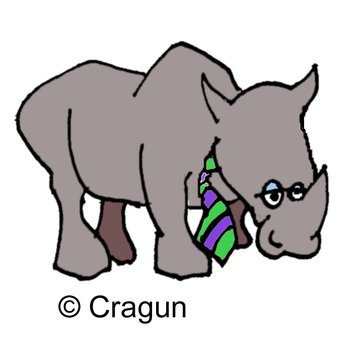 Rhino Head Clip Art N3